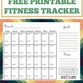 Physical Fitness 30-Day Tracker