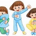 Pics of Cartoon Kids in Pajamas