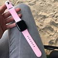 Pink Apple Watch Black Band