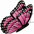 Pink Flying Butterfly Clip Art