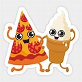 Pizza and Ice Cream Party Clip Art