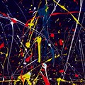Popular Contemporary Art Paint Splatter Artist