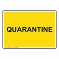 Quarantine Sign Drawing