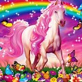 Rainbow Unicorn Wallpaper Pixel Art