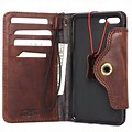 Real Leather iPhone 8 Plus Wallet Case