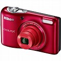 Red Nikon Coolpix Camera
