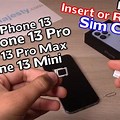 Remove iPhone 13 Mini Sim Card