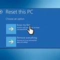 Reset PC Settings Windows 1.0