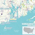 Rhode Island Narragansett Bay Map