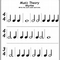 Rhythm Counting Practice Worksheets