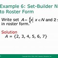 Roster Form Set Notation