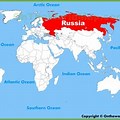 Russia On a World Map