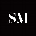 SM Letter Logo Design