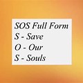 SOS Emergency Full Form