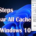 Safari Clear the Cache in Windows 10
