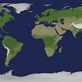 Satelite World Map Blank