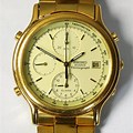 Seiko Yellow Gold Watch with Chronograph