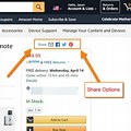Share Button in Amazon App