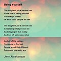 Short Poems About Being Yourself