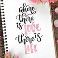 Short Quotes Brush Lettering