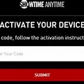 Showtime Anytime Activate Enter Code