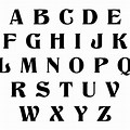 Sign Fonts Alphabet Letters