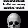 Skeleton Head Exploding Meme