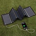 Solar Panel System Charging Phone