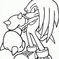 Sonic Knuckles Coloring Pages