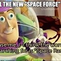 Space Force Buzz Lightyear Meme