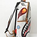 Sprayground Backpacks White with Hummingbird Image