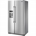 Stainless Steel Refrigerator Right Side View