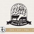 Support Local Farmers Eat Beef PNG