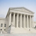 Supreme Court of Washington DC On a White Background
