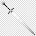 Sword Held High Clip Art