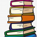 Tall Stack of Books Clip Art