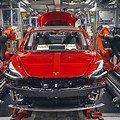 Tesla Car Factory Birds Eye View