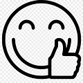 Thumbs Up Emoji Black and White