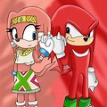 Tikal and Knuckles and Sonic and Sonica
