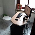 Toilet Computer Desk
