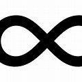 Transparent Infinity Symbol White Outline