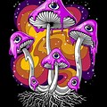 Trippy Mushroom Clip Art