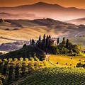 Tuscany Italy Sunset Wine Picture