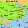 USA Biggest Cities Map
