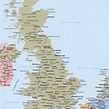 United Kingdom Map with Cities