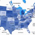 United States America Map USA Cities