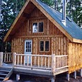 Vertical Log Cabin Building