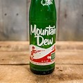 Vintage Mountain Dew Glass Bottle