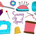 Vintage Sewing Buttons Clip Art