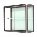 Wall Display Case with Aluminum Frame